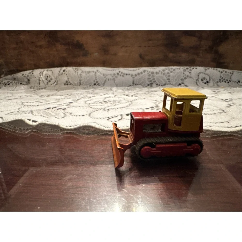 1960s VTG Playart #7161 Bulldozer Yellow Color Diecast Model Spares Unboxed